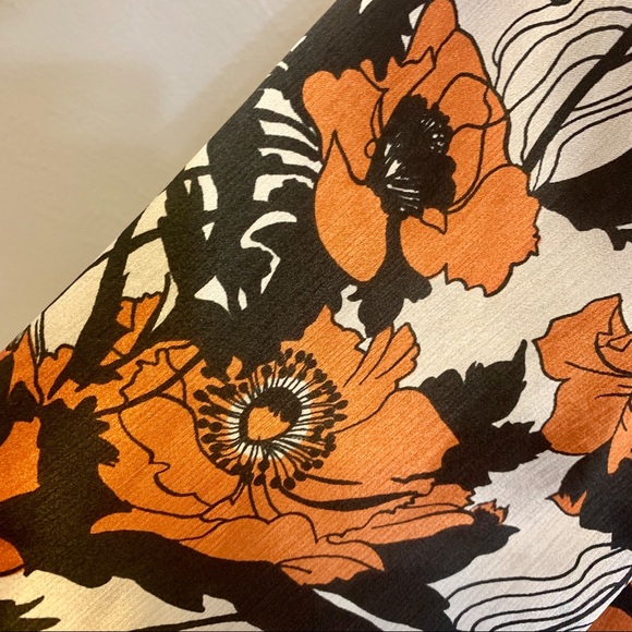 Vintage Bronze Black & White blouse with tassles - Picture 3 of 6